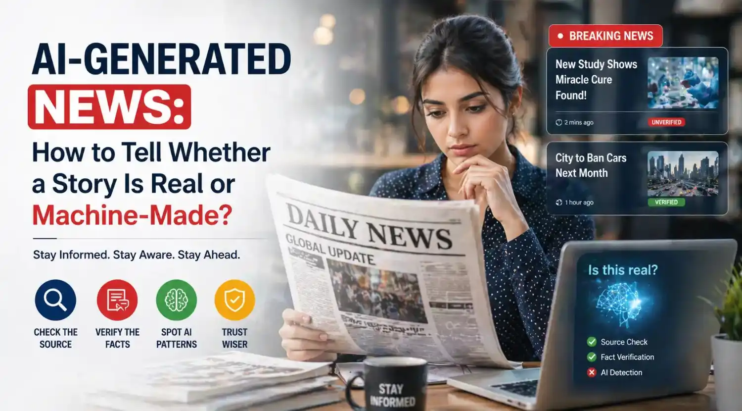 How can I tell if something is real or AI-generated
