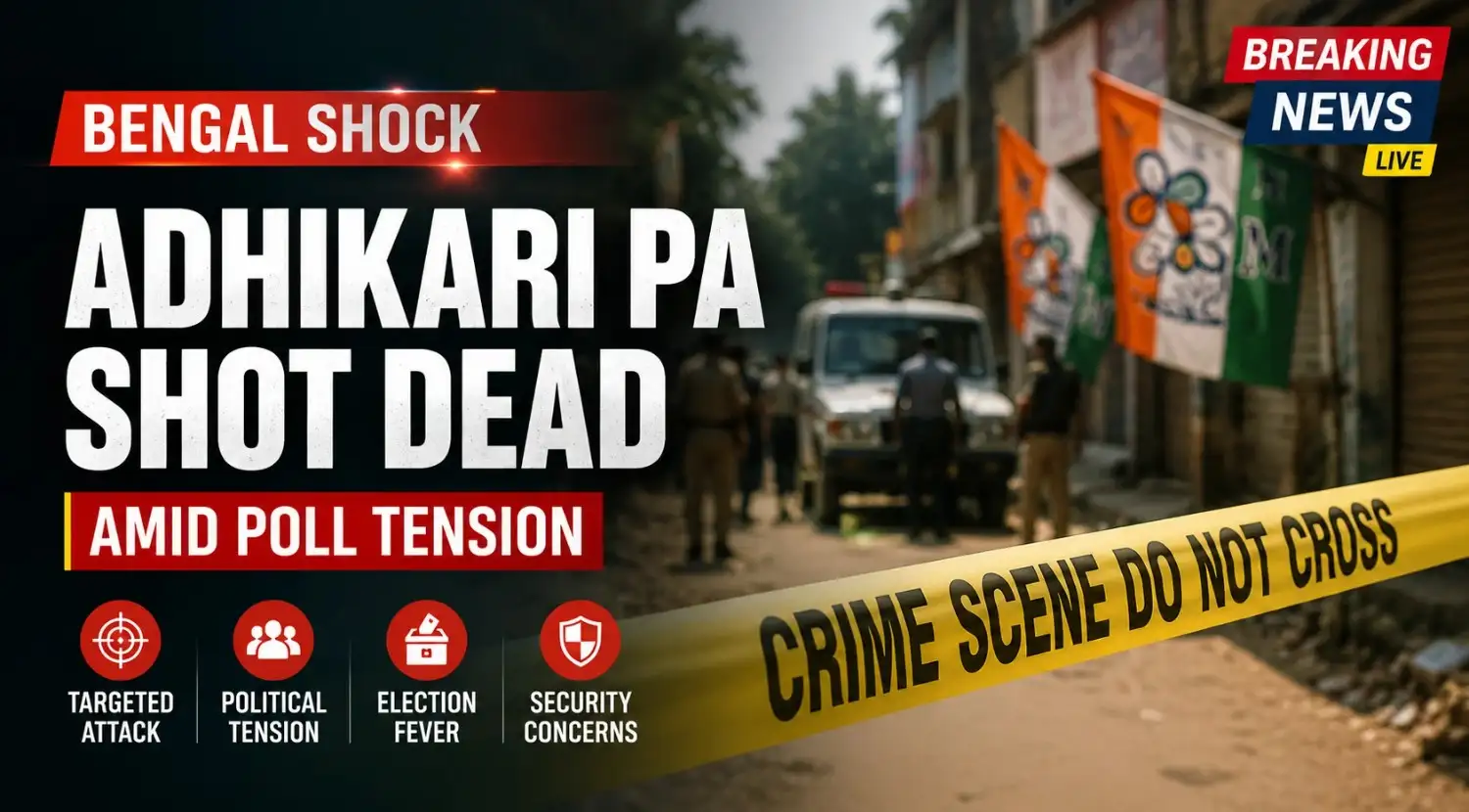 Bengal Shock Adhikari PA Shot Dead Amid Poll Tension